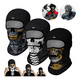 thumbnail image 2 of 3pzs Pasamontañas Calaveras Protección Sol Para Halloween Belug, Negro, 2 of 5