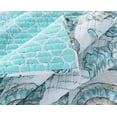 thumbnail image 4 of Barefoot Bungalow Cruz Coastal Ensemble de Courtepointe, Très Grand Lit, Multicolore, 4 of 6