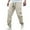 Khaki, variant on Dagugfen Cargo Pants for Men Drawstring Elastic Waist Baggy Summer Lightweight Outdoor Sports Trousers Pockets