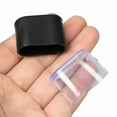 thumbnail image 2 of 10 X Rubber Chair Leg Cap Oval Covers Furniture Table Feet Floor Protectors, 2 of 6