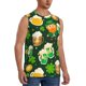 thumbnail image 2 of Fotbe St Patrick's Day10 Men's Camiseta sin Mangas Estampada para Hombres, Playera Casual para Gimnasio, Entrenamiento, Playa-Large, 2 of 7