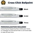 thumbnail image 2 of Dayspring Pens Engraved Cross Pen | Personalized Cross Click Ballpoint Pen - Polished Chrome. AT0622-101. Custom Name Engraving Comes In Cross Gift Case., 2 of 2