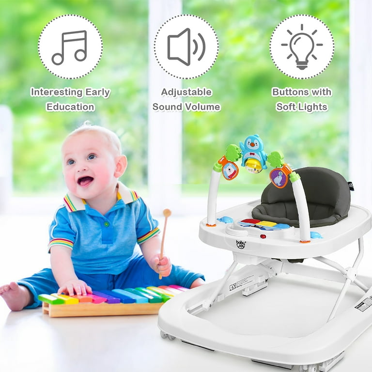 Babyjoy Foldable Baby Activity Walker with Adjustable Height