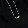 thumbnail image 3 of Rosec Jewels Lab Grown Diamond Infinity Necklace - Angel Wings Necklace for Valentines Day - EF-VS Quality, 10K Yellow Gold, 3 of 7