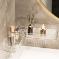 thumbnail image 1 of Bathroom Counter Corner Shelf Kitchen Wall Mounted Organizer No Drill Acrylic Hanging Rack Drainage Storage Holders For Bathroom Kitchen, 1 of 6