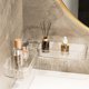 thumbnail image 1 of Bathroom Counter Corner Shelf Kitchen Wall Mounted Organizer No Drill Acrylic Hanging Rack Drainage Storage Holders For Bathroom Kitchen, 1 of 6