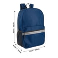 thumbnail image 5 of Trailmaker (24 Pack) 17" Backpack – Reflective Backpack with Padded Straps, Water Bottle Pockets for Adults, Travel, Commute (Multi Color Pack), 5 of 14