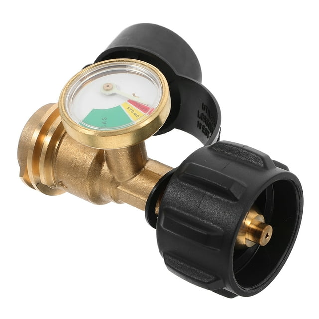 Miangastore Jauge de Carburant pour Réservoir de Propane Dorée Surveillance de Pression pour Bbq 1 Pcs