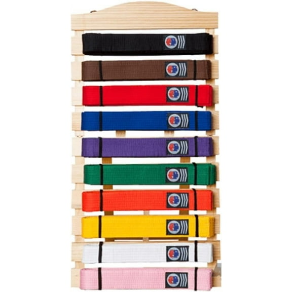 Ten Level Martial Arts Karate Belt Display