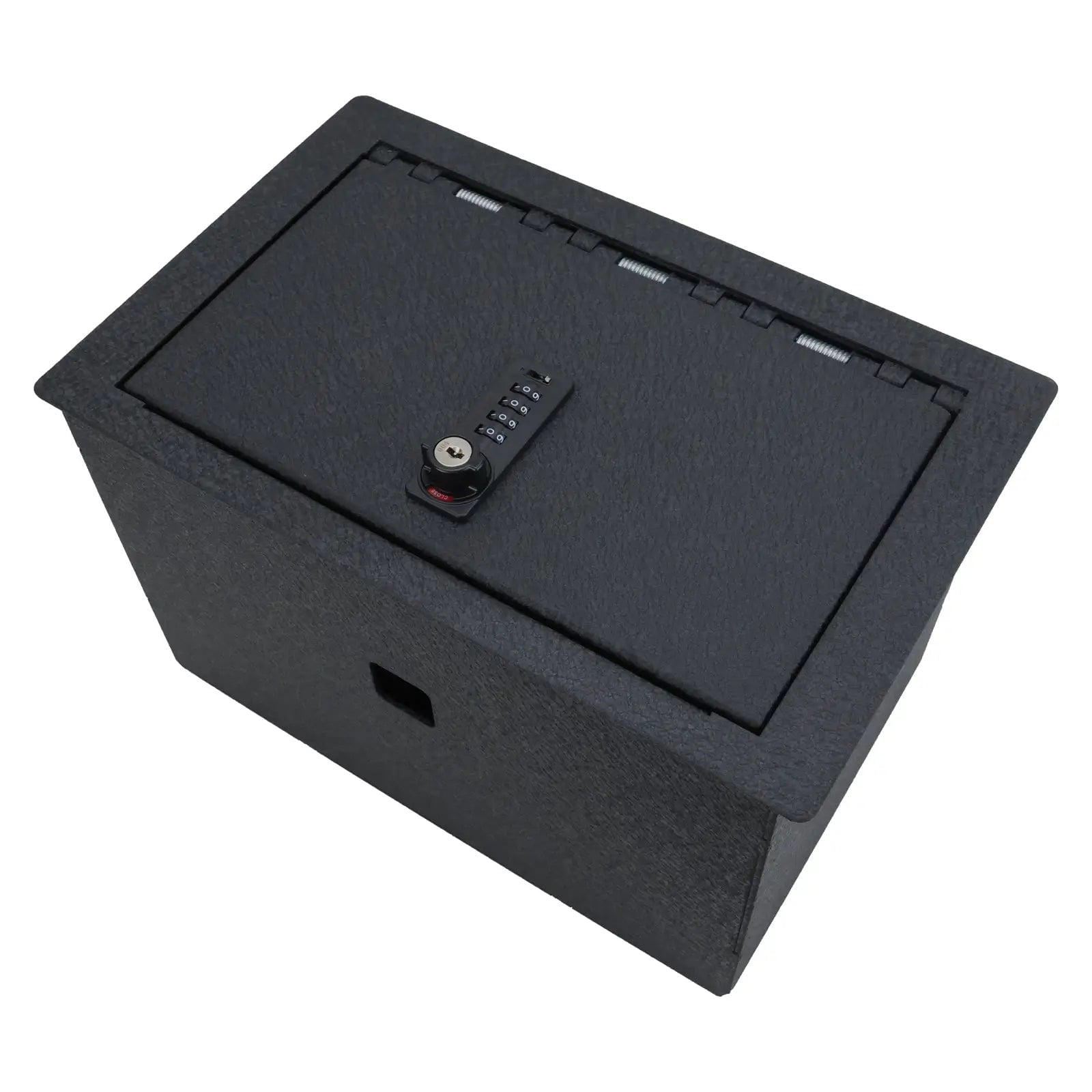 WASAI Console Gun Safe Vault, Console Lockbox Vault Compatible with 2015-2020 Chevrolet Suburban/Tahoe, 2015-2020 GMC Yukon/Yukon XL, 2014-2018 GMC Sierra 1500/Silverado 1500, 4 Digit Lock with Key.