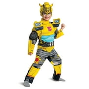 Disguise Hasbro Transformers Bumblebee Muscle Boy's Halloween Fancy-Dress Costume for Toddler, 2T
