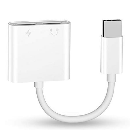 Ipad Multi Headphone Jack Headphone Jack Adapter, 2 in 1 USB Type C Adapter & Splitter for Pixel 3 /3XL/2/2XL, Huwei Mate 20/ 20 pro/P20, HTC, Galaxy, 2018 New iPad Pro, Sony XZ2 More Type C Devices, I6093 ()