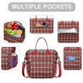 thumbnail image 2 of Red and Green Christmas Plaid Pattern Womens Lunch Box for Work,Insulated Large Lunch Bag for Tween and Teen,Loncheras Para Mujer,Leakproof Adult Lunch Bag for Work,Beach,Travel,Picnic,Camping, 2 of 7