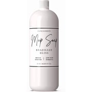 Luxury Mop Soap, Highly Scented Floor Cleaner for Hardwood, Tile, Laminate & Stone Floors, Low Suds, No Residue, Non-Toxic, 32 oz - Brazilian Bliss