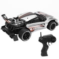 thumbnail image 2 of Carro De Control Remoto, TraccióN En Las Cuatro Ruedas Coches Drift Rc con Motor De Alta Potencia, Alta Velocidad VehíCulo De Carreras De Juguetes A La Deriva InaláMbrico para Ni?Os y Ni?As(Plata) EOTVIA No, 2 of 7