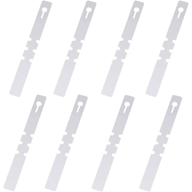 100 Pieces Plastic Plant Labels, Tree Tags, Wrap Around Hanging Plant Tags, Waterproof Garden Labels (White, 2x20cm)