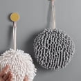 thumbnail image 1 of Hand Towel Ball Soft Hanging Prevent Bacterial Growth Cleaning Cloths Super Absorbent for Kitchen Gray, 1 of 7