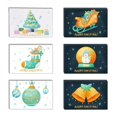 thumbnail image 1 of Paquete de 24 tarjetas de Navidad de acuarela tarjeta de felicitación de vacaciones con sobres Stikers, 1 of 4