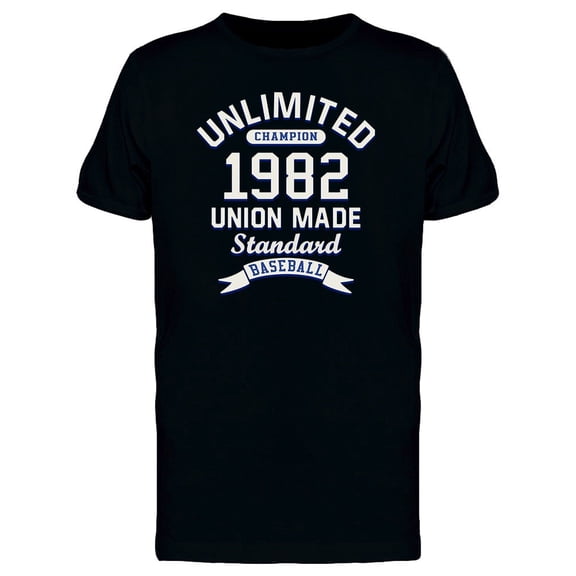Union Made Baseball T-Shirt Men -Image by Shutterstock, Male 3X-Large