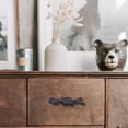 thumbnail image 5 of 6-pc. Black Bear Drawer Pulls - Rustic Cast Iron Cabinet Hardware for Lodge, Cabin Decor - Wildlife-Themed Drawer Handles for Rustic Decor -Ideal for Hunters & Nature Lovers, 5 of 6