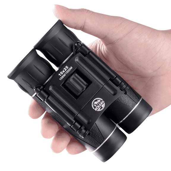BEBANG 10x25 Mini Compact Pocket Binoculars, Lightweight Foldable Binoculars for Kids Adults, Easy Focus Small Binoculars for Bird Watching Travel Outdoor Concert Opera