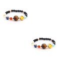 thumbnail image 1 of Qarigey de sistemas solares de piedra natural Unisex hecha a mano ajustable fácil de combinar brazalete joyería regalo de cumpleaños tipo 5 tipo 5 2Conjunto, 1 of 1
