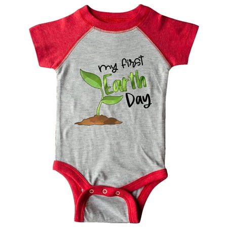 

Inktastic My 1st Earth Day Sprouting Plant Gift Baby Boy or Baby Girl Bodysuit