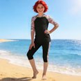 thumbnail image 4 of Hellosay 3 Piece Swimsuit Girls Strecthy Modest Swimwear Surfing Capris Floral Summer Hawaii Bathing Suit Size 0-13, 4 of 6