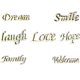 thumbnail image 3 of Kearding Palabras de madera, tallas de letras huecas, sueño familiar, sonrisa, risa, amor, esperanza, decoración de bienvenida, boda, cumpleaños, Decoración del hogar Familia Kearding JJ15122-01, 3 of 6