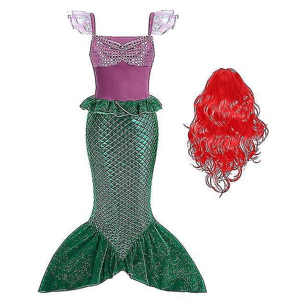 Disfraz Vestido Sirenita Niña Vestido Disfraz Sirena Bebé Para Fiesta Sirenita Ariel  Jm