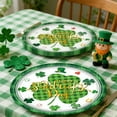 thumbnail image 4 of Green Tissue Paper, St. Patrick'S Day Disposable Paper Plates 7In & 9In Set with Trefoil Pattern, Party Tableware & Cup Tissue Disposable Paper Plates, 4 of 6