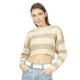 thumbnail image 1 of Sueter Quarry Cropped tejido con rayas Para Mujer, 1 of 5