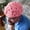 Pink, variant on Brain Cap Knitted Adults Personality Baseball Hat Hand Cerebrum Hot Pink One Size