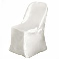 thumbnail image 5 of Efavormart 100 PCS Ivory Shinny Satin Folding Chair Covers Dinning Event Slipcover For Wedding Party Banquet Catering, 5 of 8