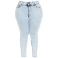 thumbnail image 4 of White Mark Women's Plus Size Acid Wash Denim Jeans, 4 of 6