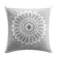 thumbnail image 1 of INKIVY Sofia Embroidered Decorative Pillow Grey 20x20, 1 of 5