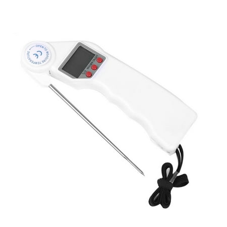 

moobody Instant Read Digital Thermometer Super Fast Meat Thermometer with Digital LCD Long Folding Probe for Cooking BBQ Grill Steak Chicken Candy Bread Cake Pie Cookie Milk and Tea