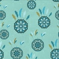 thumbnail image 1 of Ahgly Tapis d'Intérieur Lavable en Machine Carré Vert Mer, 8 Pieds Carré, 1 of 7