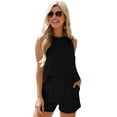 thumbnail image 3 of Women'S Summer 2 Piece Outfits Shorts Sets Matching Set Loungewear with Pockets Black S, 3 of 9