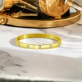 thumbnail image 2 of JeenMata Flush Bezel Bracelet - Stylish Bangle Bracelet Jewelry for Women in Yellow Gold Plating, 2 of 6