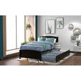 thumbnail image 3 of [Luckynote]Twin size Platform Bed with Trundle, Espresso, 3 of 11