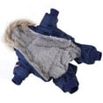 thumbnail image 6 of Dog Winter Jacket 4 Legs Covered Dog Hooded Coat, Pet Dog Warm Snowsuit Clothes Waterproof Windproof Airman Fleece Winter Coat Puppy Apparel Cold Weather Dog Jacket, 6 of 9