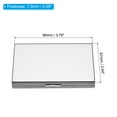 thumbnail image 2 of Uxcell RFID Credit Card Holder Metal Wallet Stainless Steel Business Card Holder for Women Men Mirror Silver 2 Pack, 2 of 6