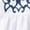 White & Navy, variant on LASCANA LASCANA Women's Embroidered Sleeveless Blouse