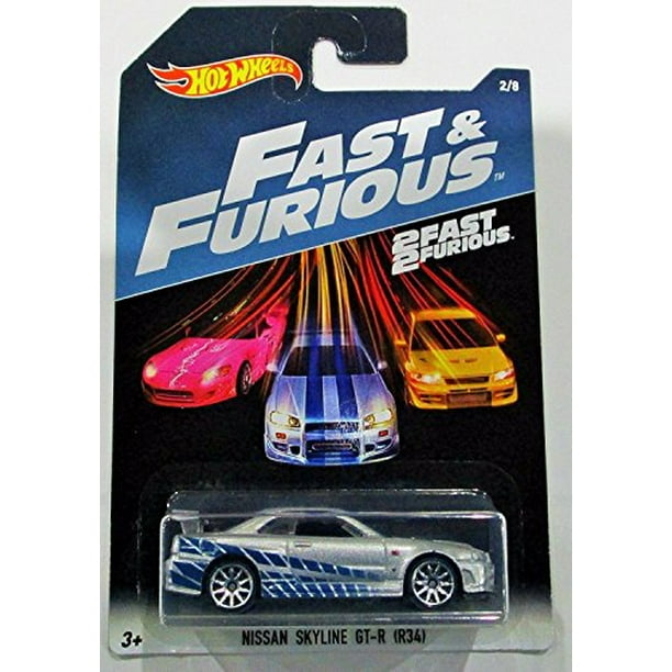 Hot Wheels 17 Fast And Furious Nissan Skyline Gt R R34 Silver Blue 2 Fast 2 Furious 2 8 Walmart Com Walmart Com Hot Wheels 17 Fast And Furious Nissan Skyline Gt R R34 Silver Blue 2 Fast 2 Furious 2 8 Walmart Com Walmart Com