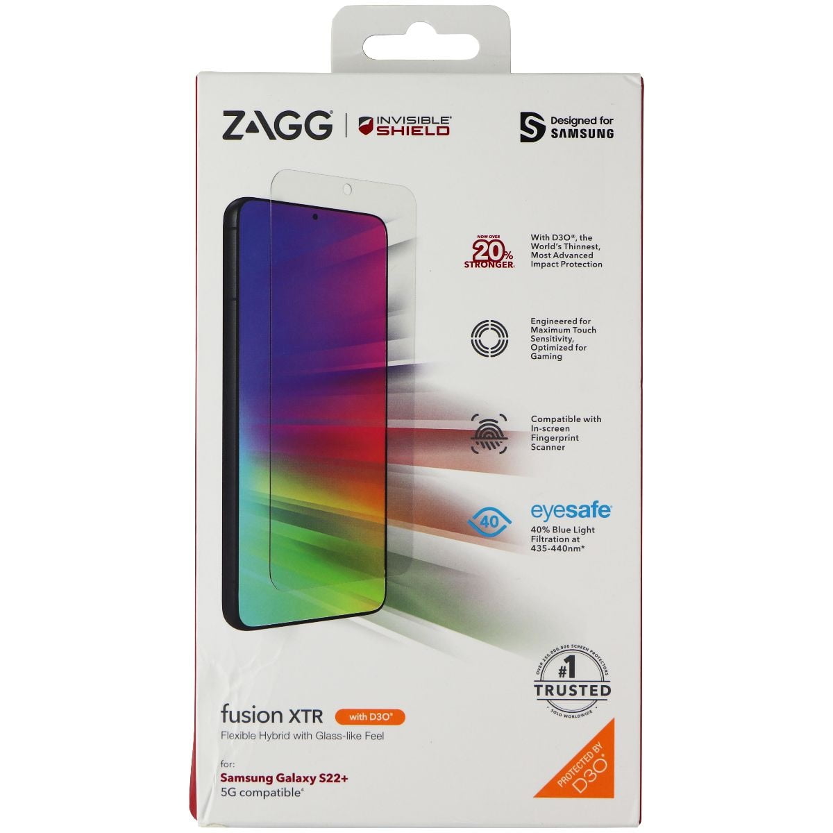 ZAGG InvisibleShield Fusion XTR Screen Protector for Samsung Galaxy S22