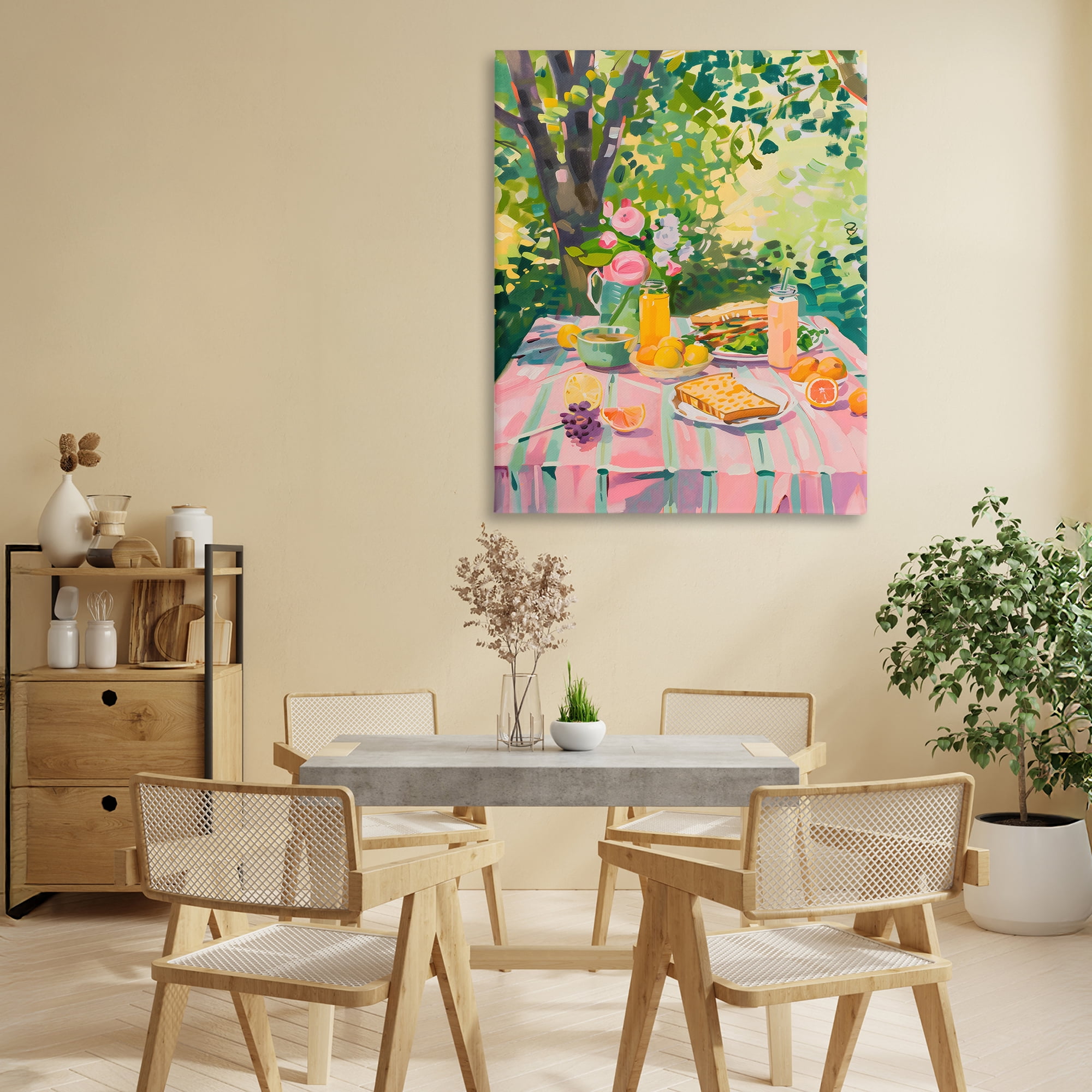 Stupell Industries Breakfast Picnic in Garden Canvas Wall Art, design by The Prints Vibe
