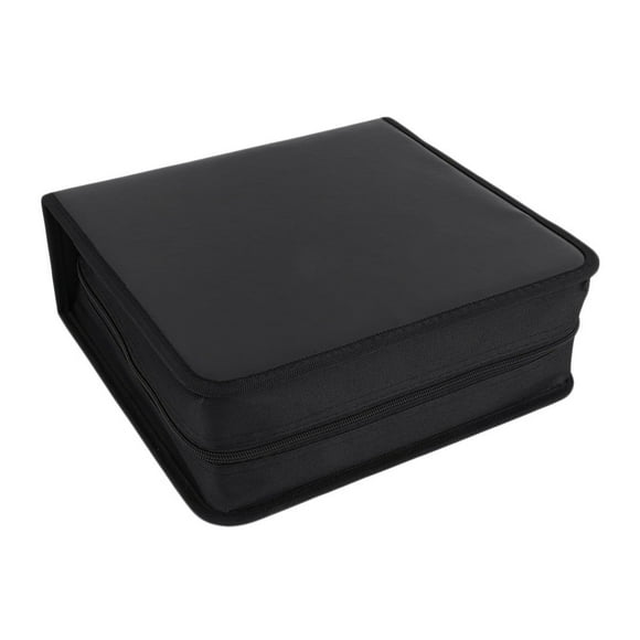 PU Leather 400 Pieces Disc CD DVD Storage Holder Carry Case Bag Organizer Solution Binder Book Sleeves Carrying Bag