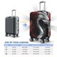 thumbnail image 4 of Balery Cool Black And White Dragon Funda de equipaje, fundas para maletas, elástica, lavable, protector de maletas, compatible con maletas de 18 a 32 pulgadas-Large, 4 of 7