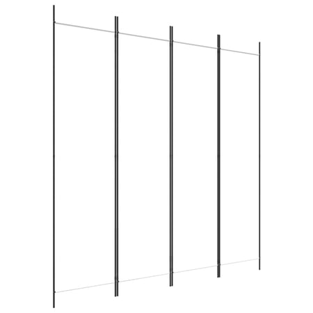 vidaXL 3枚パネル 間仕切り アントラシート 150x200cm ファブリック家具 間仕切り 代引不可